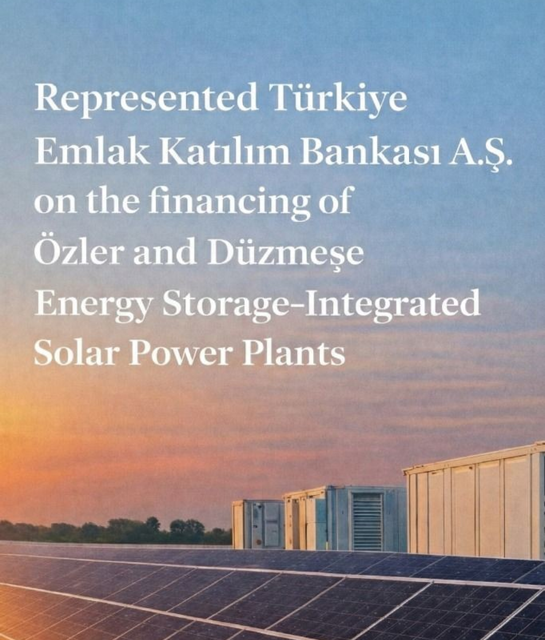 Özler - Düzmeşe Energy Storage Integrated Solar Energy Power Plant Projects